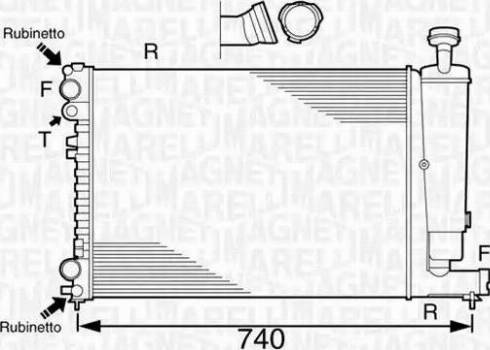 Magneti Marelli 350213102500 - Radiatore, Raffreddamento motore www.autoricambit.com