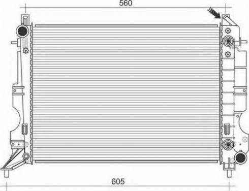 Magneti Marelli 350213114300 - Radiatore, Raffreddamento motore www.autoricambit.com