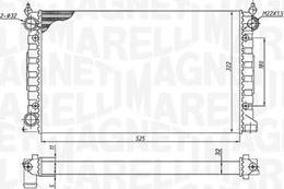 Magneti Marelli 350213189600 - Radiatore, Raffreddamento motore www.autoricambit.com