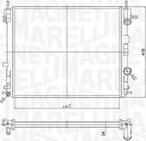 Magneti Marelli 350213182200 - Radiatore, Raffreddamento motore www.autoricambit.com