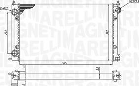 Magneti Marelli 350213187500 - Radiatore, Raffreddamento motore www.autoricambit.com