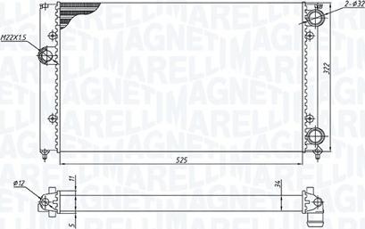 Magneti Marelli 350213187600 - Radiatore, Raffreddamento motore www.autoricambit.com