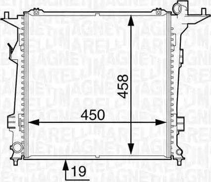 Magneti Marelli 350213129200 - Radiatore, Raffreddamento motore www.autoricambit.com