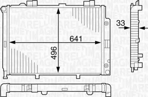 Magneti Marelli 350213123100 - Radiatore, Raffreddamento motore www.autoricambit.com