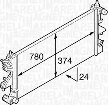 Magneti Marelli 350213127100 - Radiatore, Raffreddamento motore www.autoricambit.com