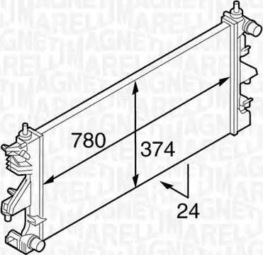 Magneti Marelli 350213127200 - Radiatore, Raffreddamento motore www.autoricambit.com