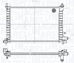 Magneti Marelli 350213176900 - Radiatore, Raffreddamento motore www.autoricambit.com