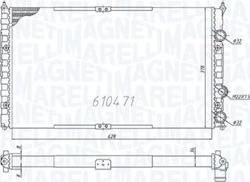 Magneti Marelli 350213842000 - Radiatore, Raffreddamento motore www.autoricambit.com