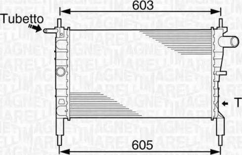 Magneti Marelli 350213831000 - Radiatore, Raffreddamento motore www.autoricambit.com