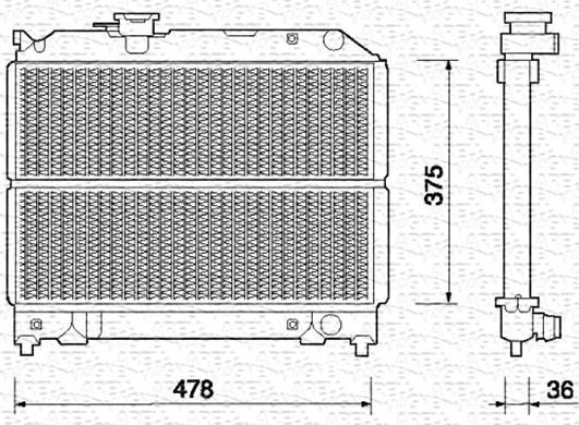 Magneti Marelli 350213369000 - Radiatore, Raffreddamento motore www.autoricambit.com