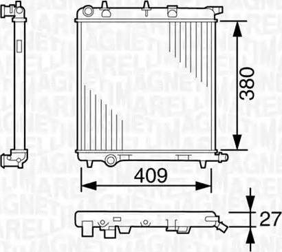 Magneti Marelli 350213389000 - Radiatore, Raffreddamento motore www.autoricambit.com