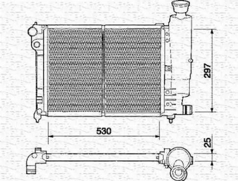 Magneti Marelli 350213329000 - Radiatore, Raffreddamento motore www.autoricambit.com