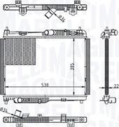 Magneti Marelli 350213215600 - Radiatore, Raffreddamento motore www.autoricambit.com