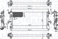 Magneti Marelli 350213215000 - Radiatore, Raffreddamento motore www.autoricambit.com