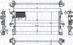 Magneti Marelli 350213211900 - Radiatore, Raffreddamento motore www.autoricambit.com