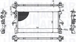 Magneti Marelli 350213213100 - Radiatore, Raffreddamento motore www.autoricambit.com