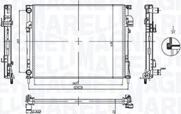 Magneti Marelli 350213212900 - Radiatore, Raffreddamento motore www.autoricambit.com