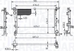 Magneti Marelli 350213217900 - Radiatore, Raffreddamento motore www.autoricambit.com