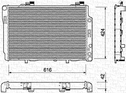 Magneti Marelli 350213743000 - Radiatore, Raffreddamento motore www.autoricambit.com