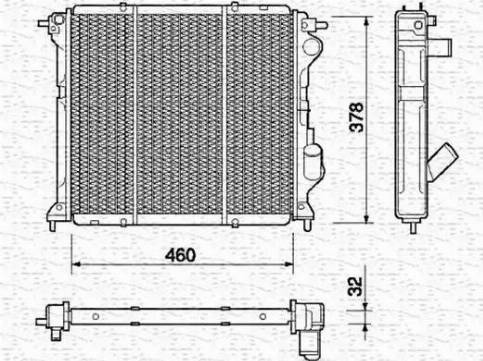 Magneti Marelli 350213758000 - Radiatore, Raffreddamento motore www.autoricambit.com