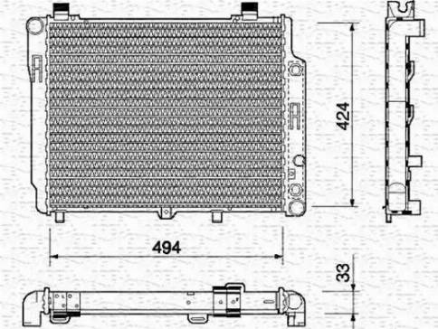 Magneti Marelli 350213766000 - Radiatore, Raffreddamento motore www.autoricambit.com