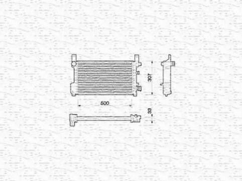 Magneti Marelli 350213784000 - Radiatore, Raffreddamento motore www.autoricambit.com