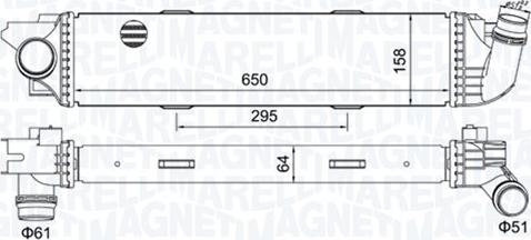 Magneti Marelli 351319205920 - Intercooler www.autoricambit.com