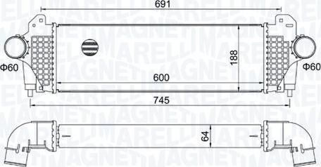 Magneti Marelli 351319205740 - Intercooler www.autoricambit.com