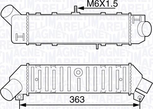 Magneti Marelli 351319203600 - Intercooler www.autoricambit.com