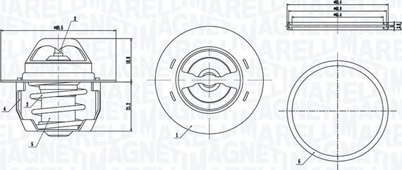 Magneti Marelli 352317005140 - Termostato, Refrigerante www.autoricambit.com