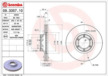 Magneti Marelli 360406041900 - Discofreno www.autoricambit.com