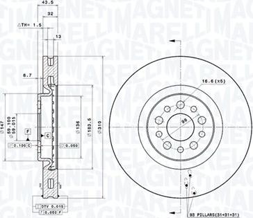 Magneti Marelli 360406041201 - Discofreno www.autoricambit.com