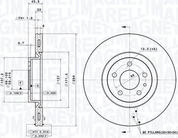 Magneti Marelli 360406000301 - Discofreno www.autoricambit.com