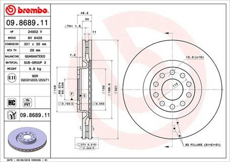 Magneti Marelli 360406001801 - Discofreno www.autoricambit.com