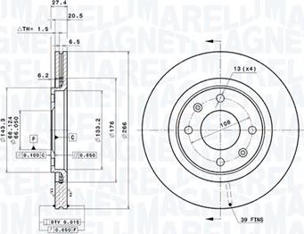 Magneti Marelli 360406017801 - Discofreno www.autoricambit.com