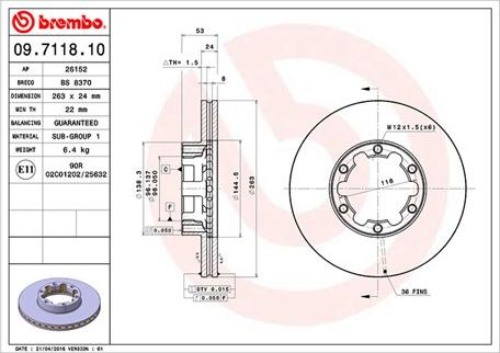 Magneti Marelli 360406036000 - Discofreno www.autoricambit.com