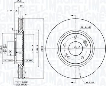 Magneti Marelli 360406108801 - Discofreno www.autoricambit.com