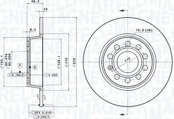 Magneti Marelli 360406107801 - Discofreno www.autoricambit.com