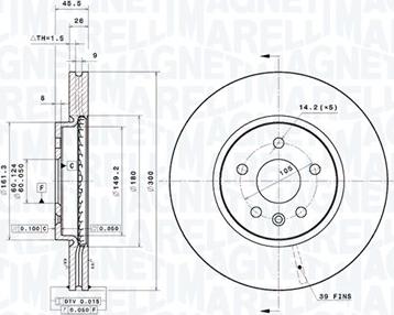 Magneti Marelli 360406185601 - Discofreno www.autoricambit.com