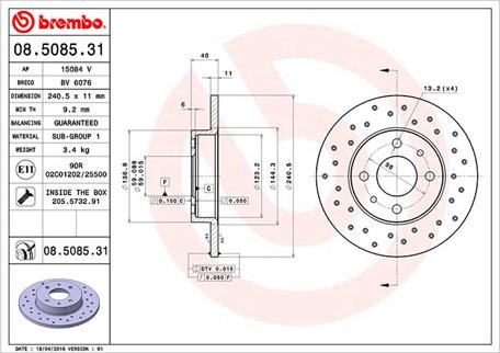 Magneti Marelli 360406126801 - Discofreno www.autoricambit.com