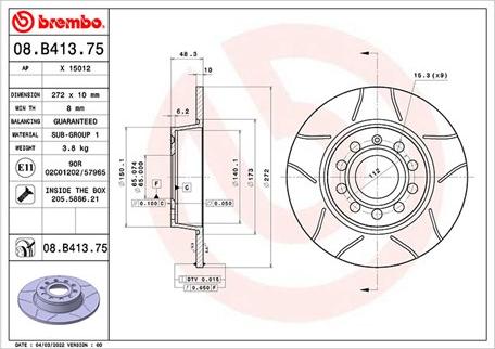 Magneti Marelli 360406175205 - Discofreno www.autoricambit.com