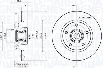 Magneti Marelli 360406212500 - Discofreno www.autoricambit.com