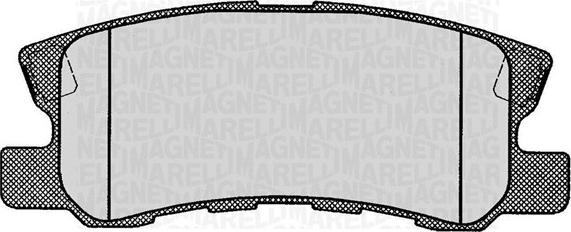 Magneti Marelli 363916060445 - Kit pastiglie freno, Freno a disco www.autoricambit.com