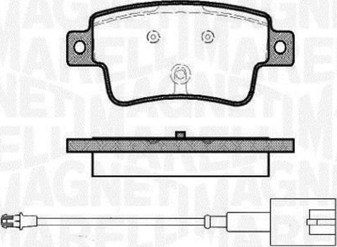 Magneti Marelli 363916060446 - Kit pastiglie freno, Freno a disco www.autoricambit.com