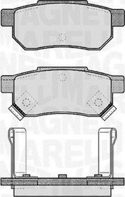 Magneti Marelli 363916060457 - Kit pastiglie freno, Freno a disco www.autoricambit.com