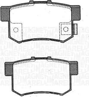 Magneti Marelli 363916060461 - Kit pastiglie freno, Freno a disco www.autoricambit.com