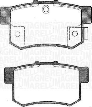 Magneti Marelli 363916060462 - Kit pastiglie freno, Freno a disco www.autoricambit.com