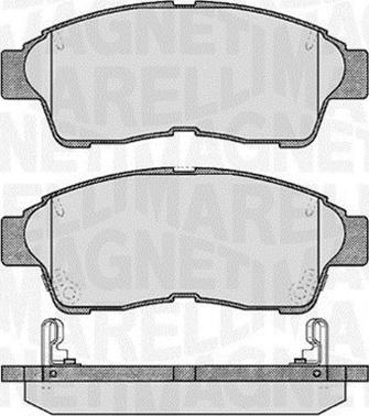 Magneti Marelli 363916060406 - Kit pastiglie freno, Freno a disco www.autoricambit.com