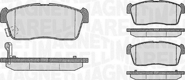 Magneti Marelli 363916060470 - Kit pastiglie freno, Freno a disco www.autoricambit.com