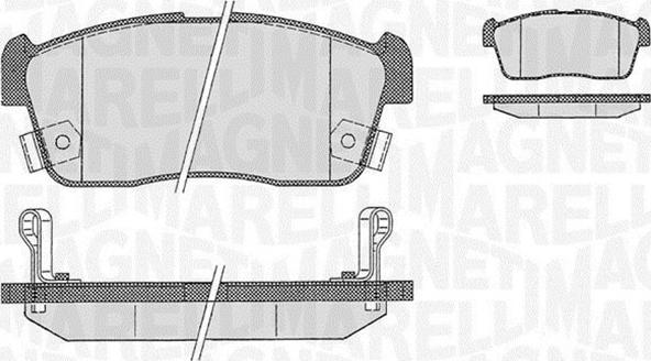 Magneti Marelli 363916060471 - Kit pastiglie freno, Freno a disco www.autoricambit.com